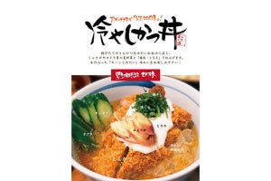 とんかつを「冷たい出汁」に浸す「特製冷やしかつ丼」、夏限定で発売