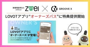 ZWEI、家族型ロボットLOVOTの新サービス「オーナーズパス」に特典提供