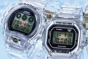 G-SHOCK、内部パーツを見て楽しめるスケルトン素材の40周年記念モデル