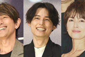 松村北斗、顔が似ていると話題の吉瀬美智子＆江口洋介と家族役「育成成功したらなれる」