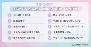 Z世代のお盆帰省あるあるTOP10、「スマホかゲームしかやることがない」