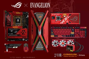 ASUS ROG×エヴァなPCパーツに第二弾、今度はアスカと2号機デザインに