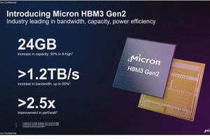 Micron、1βプロセスノードで8層仕様の「HBM2 Gen2」 1.5倍高速化