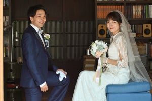 中村倫也×川口春奈、結婚式ショット披露!?『ハヤブサ消防団』ラブコメスピンオフ