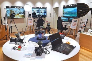 ソニーストア銀座に動画体験コーナーを開設、斎藤佑樹さんのトークショーも