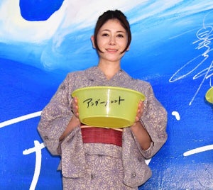 真木よう子、涼しげな浴衣姿で登場 夏の撮影で真冬の設定「ヤバかった」