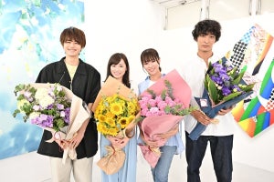 福原遥＆深田恭子、『１８／４０』走り抜け感謝　鈴鹿央士＆上杉柊平とともに笑顔でクランクアップ