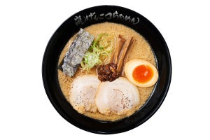 「らあめん花月嵐」レギュラーメニューを細麺から中太麵に変えアップデート! 味玉や海苔も変更し、更においしく