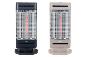 山善、ヒーターからの暖気をファンで送り出す「twinheat PLUS fan」