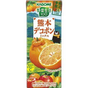 くまモンも推す自信作!? カゴメ野菜生活100から季節限定「熊本デコポンミックス」登場