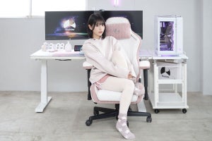 Bauhutte、小柄な体格の女性ゲーマー向けの「ガールズゲーミングチェア」