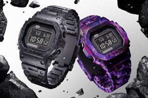 G-SHOCK 40周年記念モデル - カーボン素材のスクエア、その姿はビッグバンか惑星か