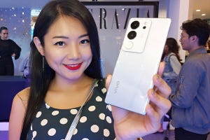 ライトの色変ができる美顔撮影スマホ、vivo「V29」を海外発表会で体験