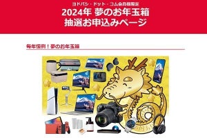 ヨドバシ「夢のお年玉箱」抽選受付開始　一番人気はチェキプリンター