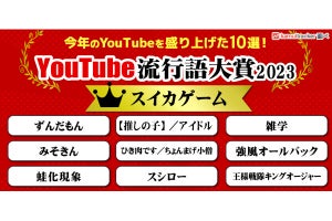 2023年「YouTube流行語大賞」発表！ 大賞は「スイカゲーム」 - ネット「納得」「一気にきたな」