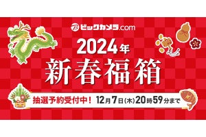 3万切りのiPadなど全70種、ビックカメラ「新春福箱」抽選販売開始