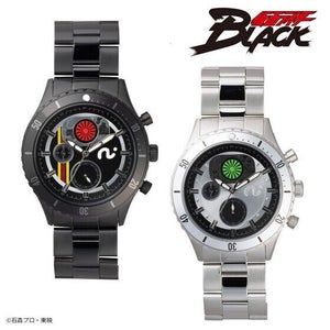 『仮面ライダーBLACK』ベルトのモチーフがくるくると回転するクロノグラフ腕時計が発売