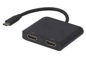 グリーンハウス、USBをHDMI×2系統に変換するアダプター