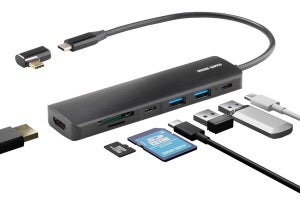 サンワダイレクト、L字アダプタで2通りのつなぎ方ができるUSB Type-Cドッキングステーション