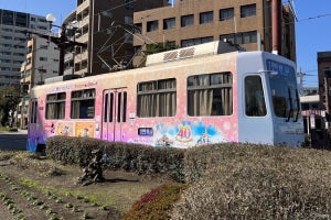 鹿児島市電にディズニー「マジカルポップアップストア」ラッピング