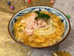 【実食】かにの“主役感”がハンパない! 丸亀製麺「かに玉あんかけうどん」が期間限定で登場