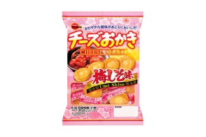 ブルボン「チーズおかき」に梅しそ風味が期間限定で登場、ミニサイズも販売