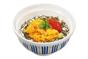 なか卯、「天然うにいくら丼」を並盛990円で発売 - たっぷりいくらの増し増し丼も