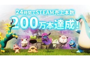 モンスター育成サバイバルクラフトゲーム『パルワールド』、リリース24時間で売上200万本突破