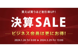 ヒビノ、注文金額に応じて割引率が5%まで上がる「FULL-TEN 決算セール」