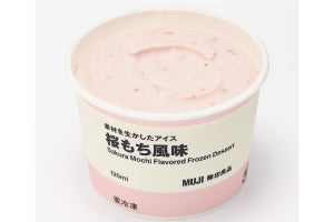 【無印良品】季節限定「桜もち風味」のアイスが話題 - 「いい塩梅の塩気でうままま」「おいしすぎる、主食にしたい」の声