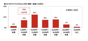 ゴルフクラブにかけた費用「平均約52万円」 - スコア89以下の人は突出して高い傾向に!?