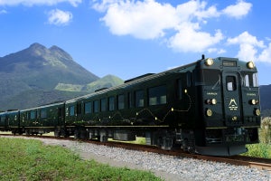 JR九州「かんぱち・いちろく」外観は黒、車内にラウンジ＆畳個室も