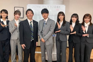 櫻坂46、スーツ姿で残業!?　メンバーにいきなり電話チャレンジで居残り