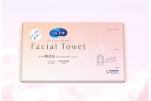 シルコット「フェイシャルタオル」に無添加タイプ登場 - ふんわり柔らかで敏感肌でも使いやすい