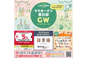 ララガーデン春日部、GWにパン&スイーツマルシェ開催--行列店のパンも！