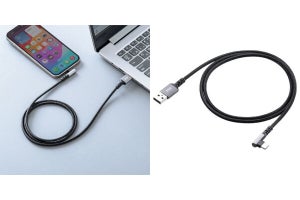 サンワダイレクト、L字コネクタとメッシュ素材を採用したUSB Type-Cケーブル