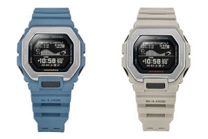 サーファー向けG-SHOCK「G-LIDE」、GBX-100にナチュラルな新色が登場