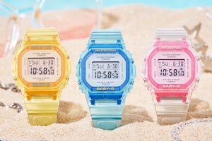 カシオ「BABY-G」、夏に向けた涼しげなシースルーデザインの「BGD-565SJ」