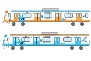 小田急電鉄、5000形「もころん号」リニューアルで全面ラッピングに