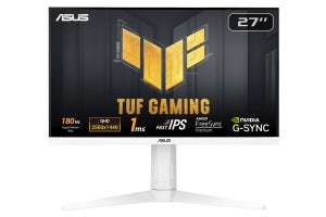 ASUS「TUF GAMING」、180Hz駆動の白い27型ゲーミングディスプレイ