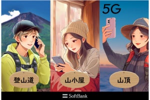 ソフトバンク、富士山頂で「SoftBank 5G」を提供