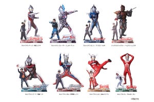 ウルトラマンと変身者をデザインしたアクスタとポストカードセットが登場