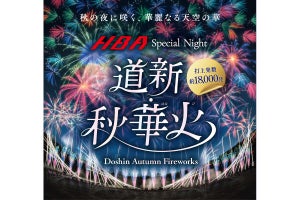 札幌で約1万8,000発を打ち上げる花火大会「道新・秋華火」が9月に開催