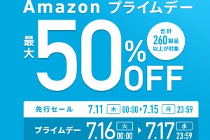 アンカー、Amazonプライムデーで260製品以上を最大50％オフで販売