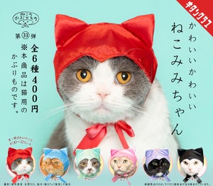 「ねこのかぶりもの」シリーズ最新作!カプセルトイ「かわいい かわいい ねこみみちゃん」