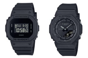 G-SHOCK、小型モデル「GMD-S5600」「GMA-P2100」にオールブラックの新色