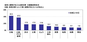 台風などで道路が冠水、引き返す? 進入する?【ドライバー1000人調査】