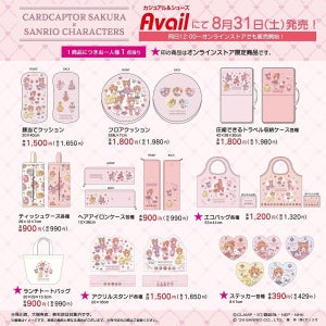 【神コラボ】アベイルに「サンリオキャラクターズ」と「カードキャプターさくら」のコラボアイテム登場! 「とんでもなく可愛いじゃないか…!」とSNSで話題に