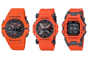 カシオ「G-SHOCK」、ビビッドオレンジのGA-B001／GA-2300／GD-B500が登場