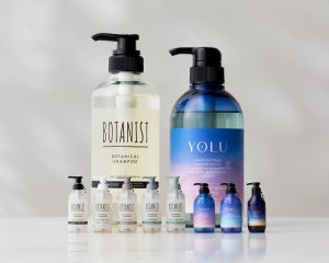 Ｉ－ｎｅとガシャポンの初コラボ!  - 「BOTANIST」と「YOLU」のシャンプーボトルを約5cmで再現